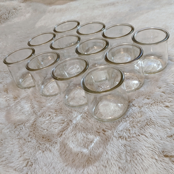 12 Glass Jars: Crafts, Votives, Centerpieces, Decor - Picture 3 of 6